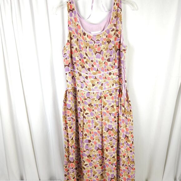 Studio 1 Womens Size 14 Colorful Sleeveless Floral Dress W/ Purple Blazer Jacket - Picture 3 of 13